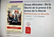 Livre : «De la liberté de la presse à la presse de la liberté» d’Asie Dominique de Marseille