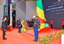 Hommage de la République à Ange-Edouard Poungui
