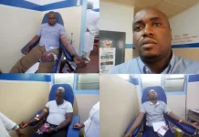 Hôpital de référence de Bacongo: don de sang par quinze jeunes du Rassemblement citoyen