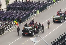 66ème anniversaire de l’indépendance du Congo: un grand défilé militaire et civil sur le Boulevard Alfred Raoul, à Brazzaville